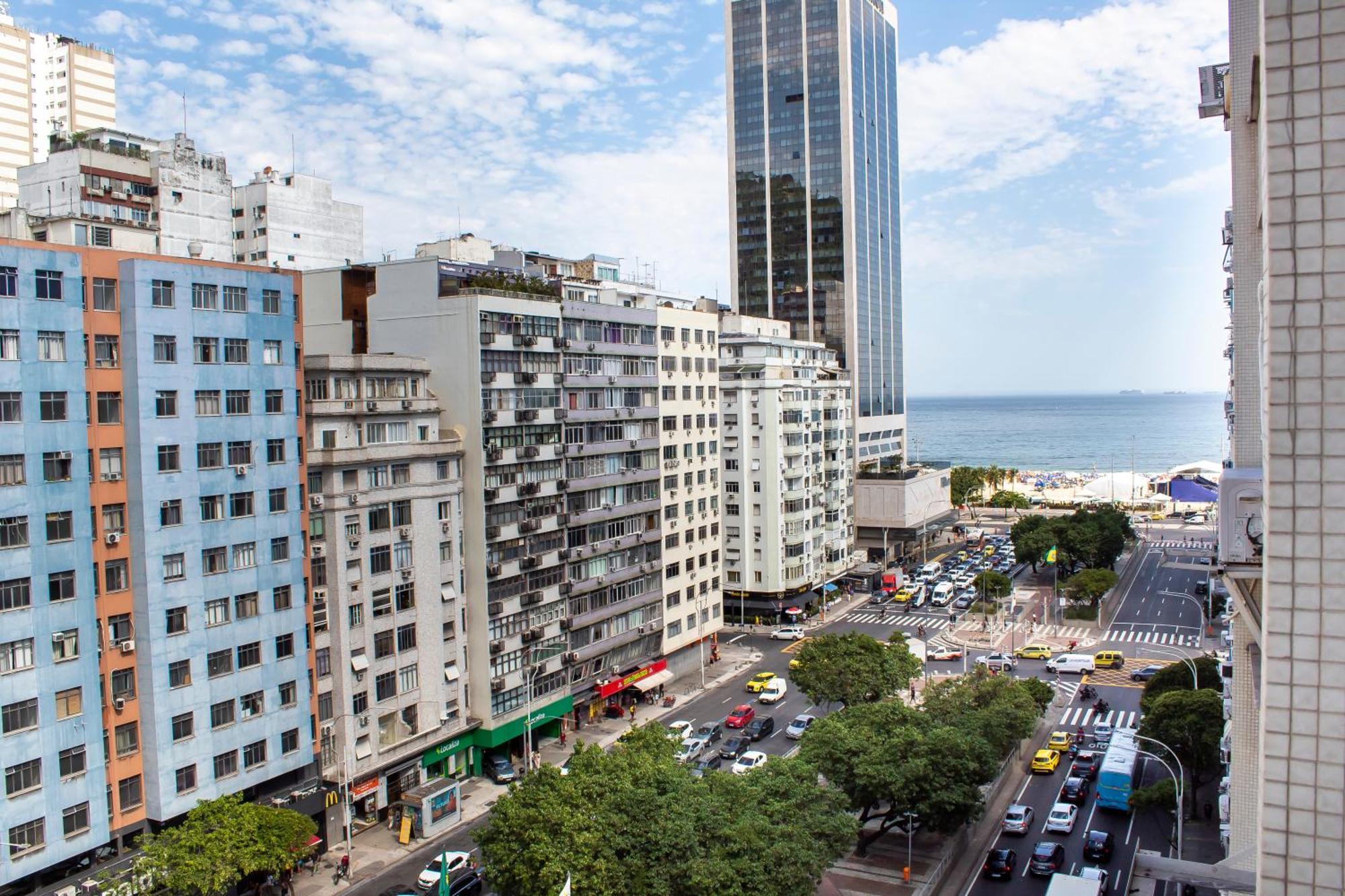 Apartamento Completo Na Praia De Copacabana 02 Quartos Com Vista Lateral Mar Em Andar Alto, Ar, Wifi , Netflix, Pauloangerami Rmvc18 Rio de Janeiro Buitenkant foto