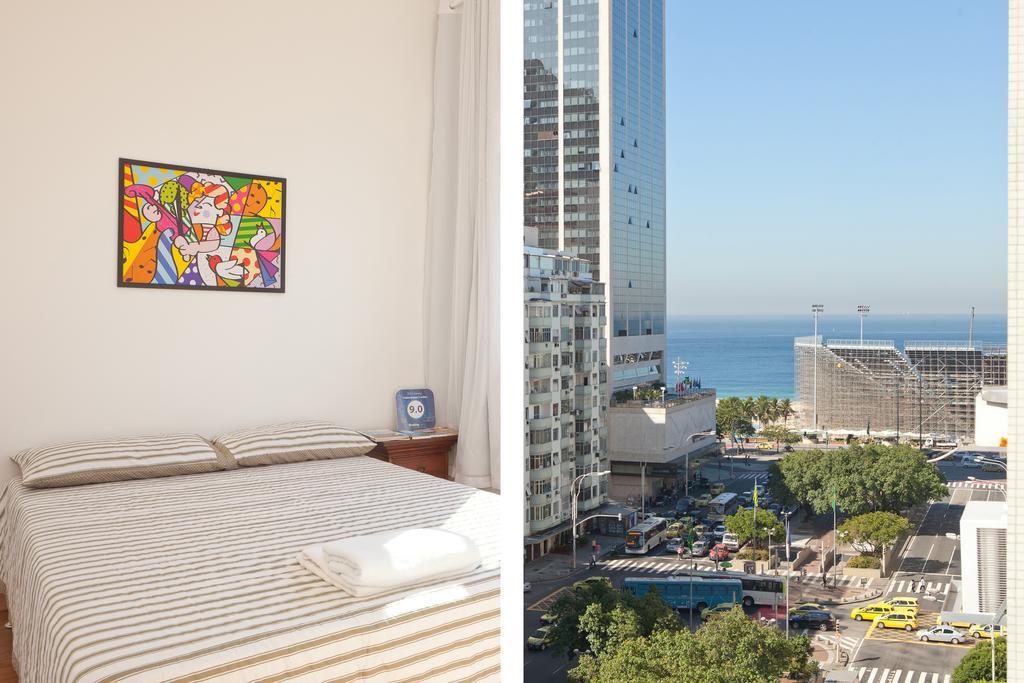 Apartamento Completo Na Praia De Copacabana 02 Quartos Com Vista Lateral Mar Em Andar Alto, Ar, Wifi , Netflix, Pauloangerami Rmvc18 Rio de Janeiro Buitenkant foto